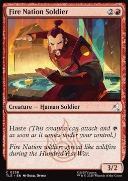 Fire Nation Soldier (V.1) - Magic: The Gathering | Avatar: The Last Airbender: Eternal (Common) [TLE-238] Main image