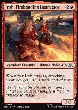 Iroh, Firebending Instructor (V.1) - Magic: The Gathering | Avatar: The Last Airbender: Eternal (Uncommon) [TLE-240] Immagine principale del prodotto
