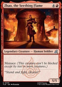 Zhao, the Seething Flame (V.1) - Magic: The Gathering | Avatar: The Last Airbender: Eternal (Uncommon) [TLE-245] Immagine principale del prodotto