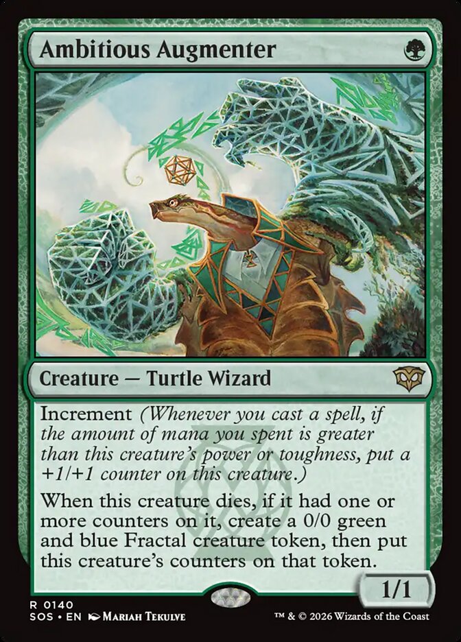Magic-kaart Ambitious Augmenter SOS-140 uit Secrets of Strixhaven (Rare) Immagine principale del prodotto