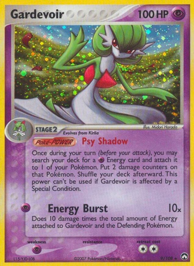 Pokémon-kaart Gardevoir 9/108 Holo Rare uit de set EX Power Keepers Imagen principal del producto