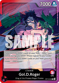 Gol.D.Roger (OP13-003) (V.1) - Carrying on his Will (Leader) [OP13-003] Immagine principale del prodotto
