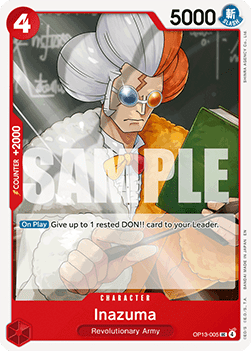 Inazuma (OP13-005) - Carrying on his Will (Uncommon) [OP13-005] Immagine principale del prodotto