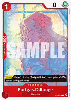 Portgas.D.Rouge (OP13-014) - Carrying on his Will (Common) [OP13-014] Immagine principale del prodotto