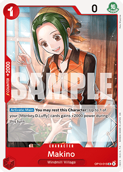 Makino (OP13-015) - Carrying on his Will (Uncommon) [OP13-015] Immagine principale del prodotto