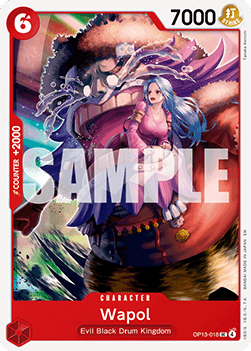 Wapol (OP13-018) - Carrying on his Will (Uncommon) [OP13-018] Immagine principale del prodotto