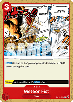 Meteor Fist (OP13-020) - Carrying on his Will (Uncommon) [OP13-020] Immagine principale del prodotto