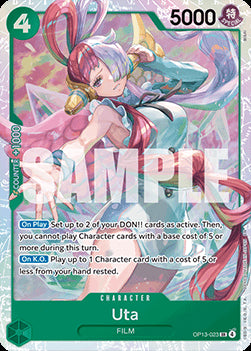 Uta (OP13-023) (V.1) - Carrying on his Will (Super Rare) [OP13-023] Hover Image