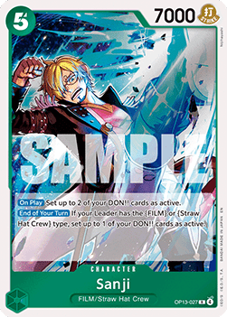 Sanji (OP13-027) (V.1) - Carrying on his Will (Rare) [OP13-027] Immagine principale del prodotto