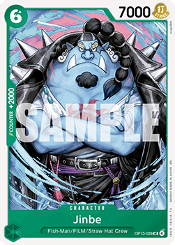 Jinbe (OP13-029) - Carrying on his Will (Uncommon) [OP13-029] Immagine principale del prodotto