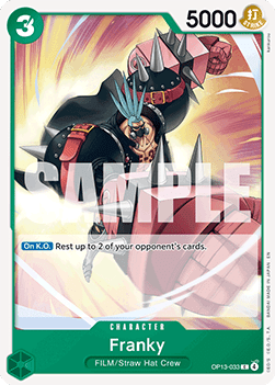 Franky (OP13-033) - Carrying on his Will (Common) [OP13-033] Immagine principale del prodotto