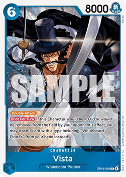 Vista (OP13-046) - Carrying on his Will (Rare) [OP13-046] Immagine principale del prodotto