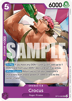 Crocus (OP13-062) - Carrying on his Will (Uncommon) [OP13-062] Immagine principale del prodotto