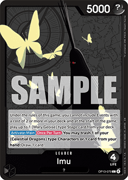 Imu (OP13-079) (V.1) - Carrying on his Will (Leader) [OP13-079] Immagine principale del prodotto