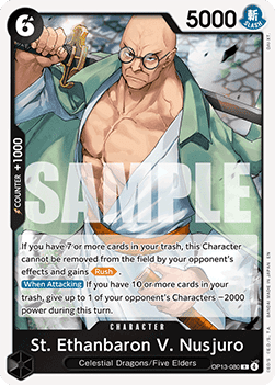 St. Ethanbaron V. Nusjuro (OP13-080) (V.1) - Carrying on his Will (Rare) [OP13-080] Hauptbild