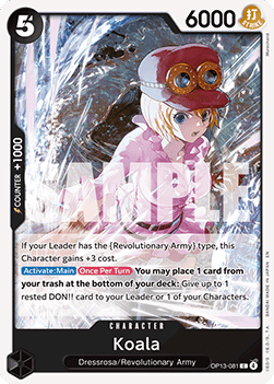 Koala (OP13-081) - Carrying on his Will (Common) [OP13-081] Immagine principale del prodotto