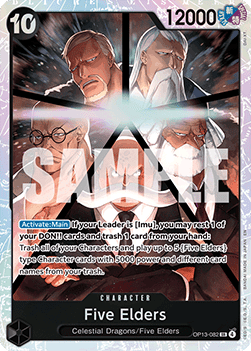 Five Elders (OP13-082) (V.1) - Carrying on his Will (Super Rare) [OP13-082] Immagine principale del prodotto