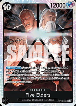 Five Elders (OP13-082) (V.1) - Carrying on his Will (Super Rare) [OP13-082] Hover Image