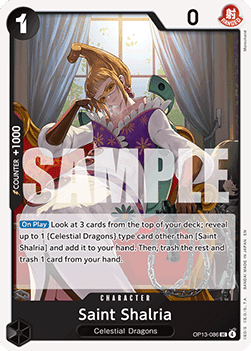 Saint Shalria (OP13-086) - Carrying on his Will (Uncommon) [OP13-086] Immagine principale del prodotto