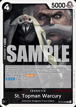 St. Topman Warcury (OP13-089) (V.1) - Carrying on his Will (Rare) [OP13-089] Hover Image