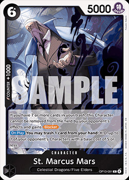 St. Marcus Mars (OP13-091) (V.1) - Carrying on his Will (Rare) [OP13-091] Hover Image