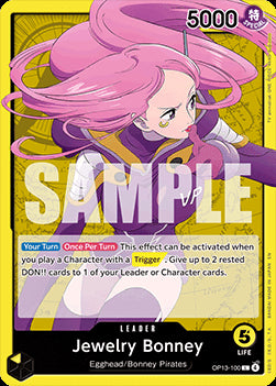 Jewelry Bonney (OP13-100) (V.1) - Carrying on his Will (Leader) [OP13-100] Hover Image