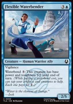 Flexible Waterbender - Magic: The Gathering | Avatar: The Last Airbender (Common) [TLA-50] Hover Image