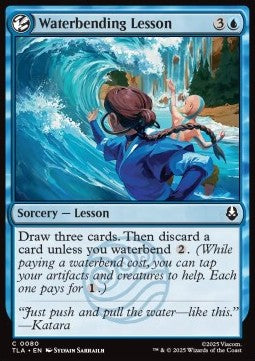 Waterbending Lesson - Magic: The Gathering | Avatar: The Last Airbender (Common) [TLA-80] Hauptbild