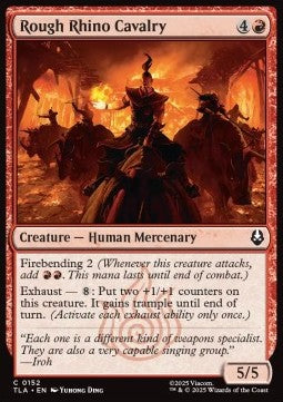 Rough Rhino Cavalry - Magic: The Gathering | Avatar: The Last Airbender (Common) [TLA-152] Hoofdafbeelding