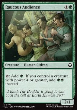 Raucous Audience - Magic: The Gathering | Avatar: The Last Airbender (Common) [TLA-190] Hoofdafbeelding