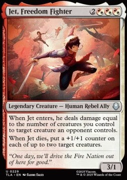 Jet, Freedom Fighter - Magic: The Gathering | Avatar: The Last Airbender (Uncommon) [TLA-229] Imagen principal del producto