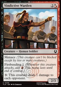 Vindictive Warden - Magic: The Gathering | Avatar: The Last Airbender (Common) [TLA-249] Hauptbild