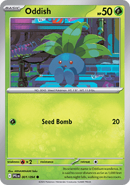 Oddish - Phantasmal Flames (Common) [PFL-001] Imagen principal del producto