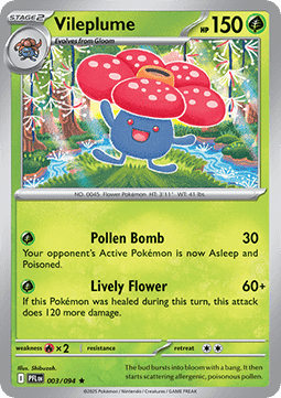 Vileplume - Phantasmal Flames (Uncommon) [PFL-003] Imagen principal del producto