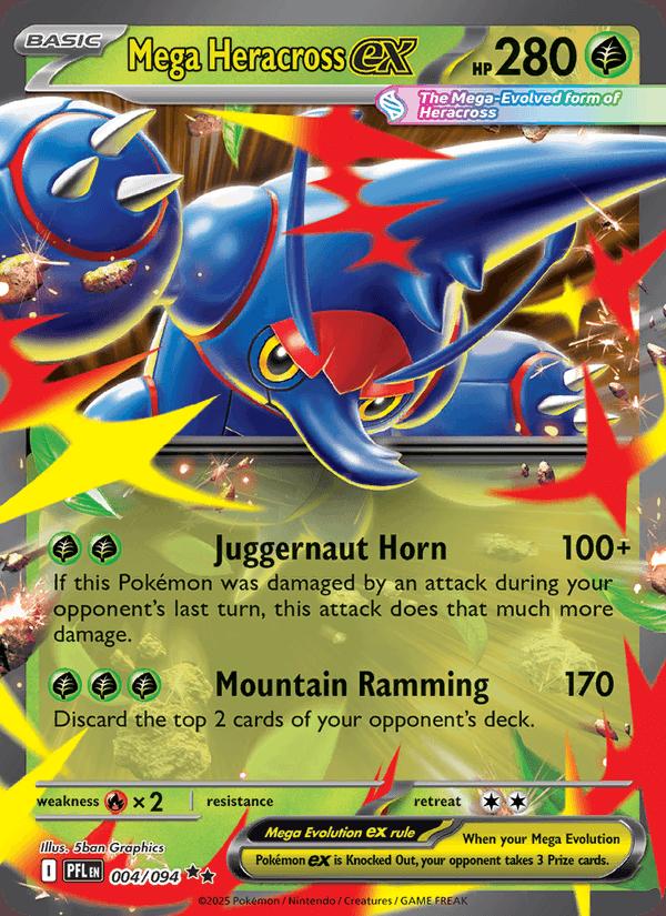 Mega Heracross ex - Phantasmal Flames (Double Rare) [PFL-004] Hoofdafbeelding