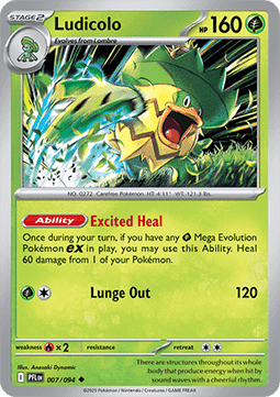 Ludicolo - Phantasmal Flames (Uncommon) [PFL-007] Imagen principal del producto