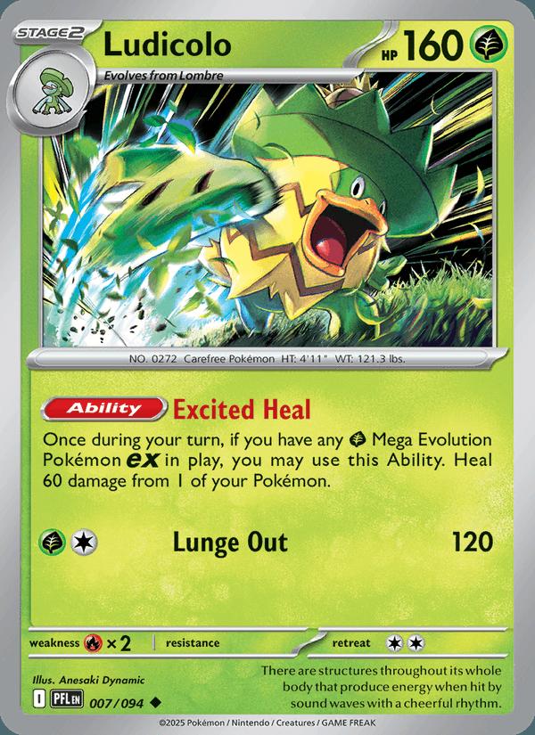 Ludicolo - Phantasmal Flames (Uncommon) [PFL-007] Main image