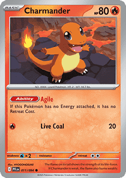 Charmander - Phantasmal Flames (Common) [PFL-011] Imagen principal del producto