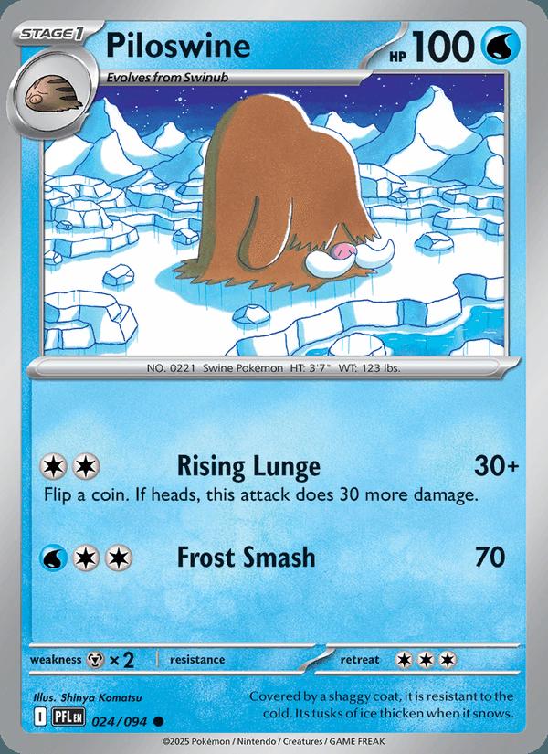 Piloswine - Phantasmal Flames (Common) [PFL-024] Main image