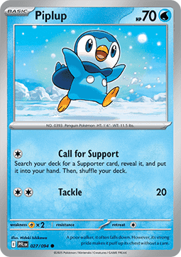 Piplup - Phantasmal Flames (Common) [PFL-027] Imagen principal del producto