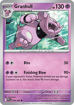 Granbull - Phantasmal Flames (Uncommon) [PFL-038] Imagen principal del producto