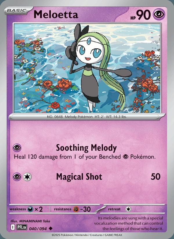 Meloetta - Phantasmal Flames (Uncommon) [PFL-040] Hoofdafbeelding