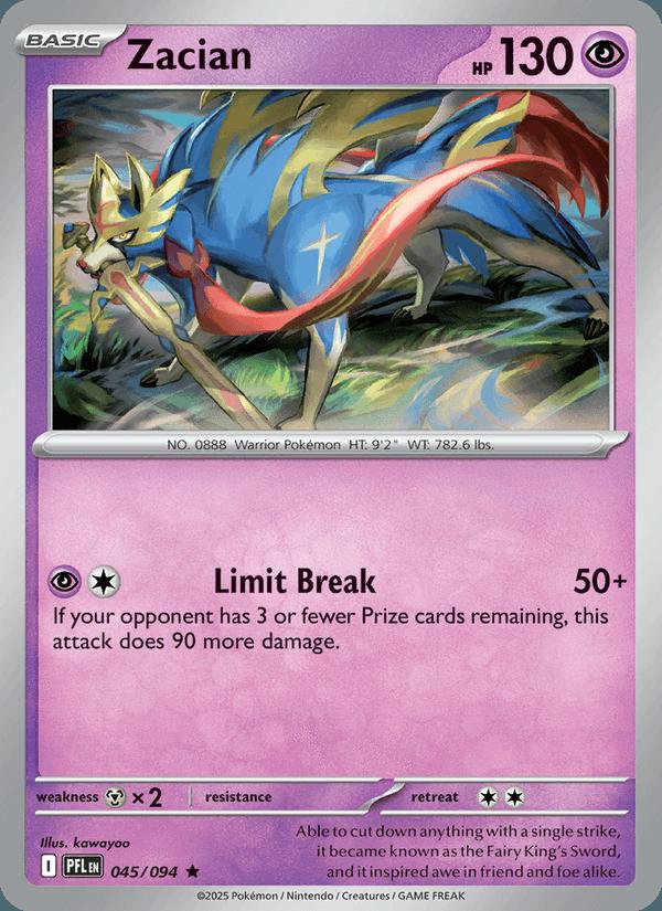 Zacian - Phantasmal Flames (Rare) [PFL-045] Hoofdafbeelding