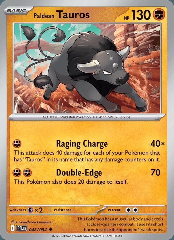 Paldean Tauros - Phantasmal Flames (Uncommon) [PFL-048] Main image