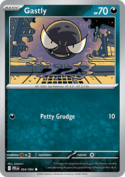 Gastly - Phantasmal Flames (Common) [PFL-054] Imagen principal del producto