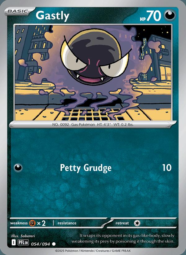 Gastly - Phantasmal Flames (Common) [PFL-054] Hoofdafbeelding