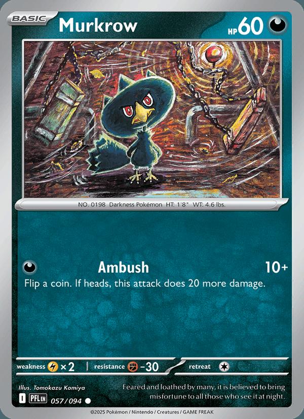 Murkrow - Phantasmal Flames (Common) [PFL-057] Hoofdafbeelding