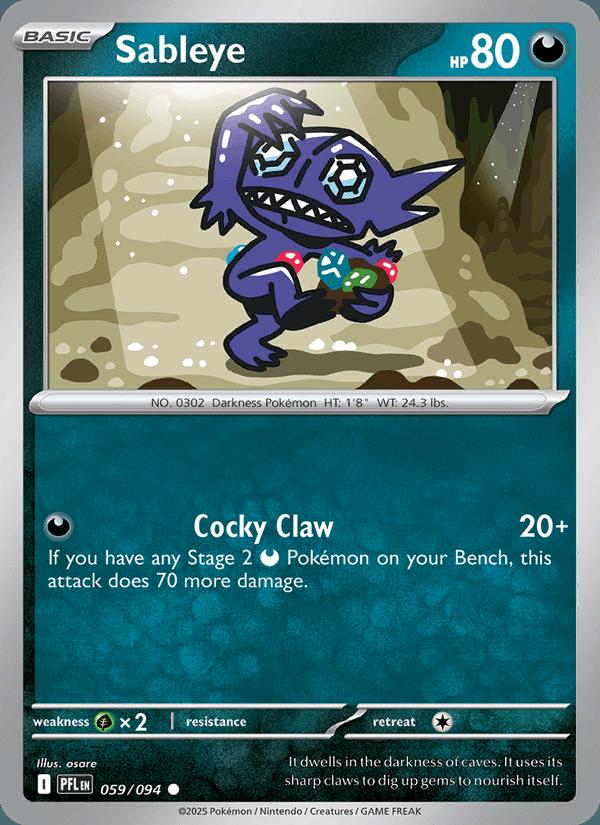 Sableye - Phantasmal Flames (Common) [PFL-059] Hoofdafbeelding