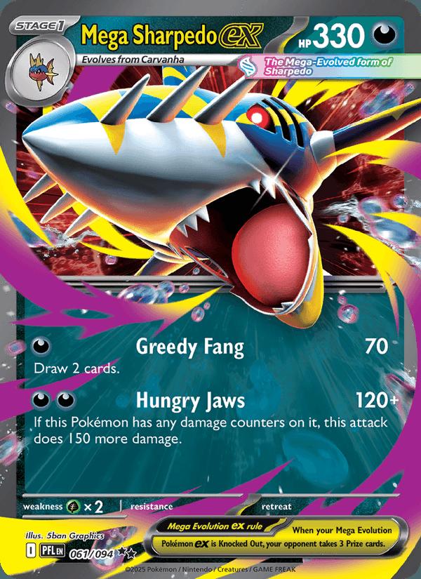 Mega Sharpedo ex - Phantasmal Flames (Double Rare) [PFL-061] Image principale du produit