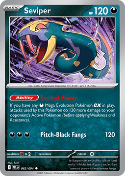 Seviper - Phantasmal Flames (Uncommon) [PFL-062] Imagen principal del producto
